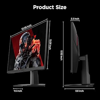 Amazon.com: KOORUI 25E3A 24.5-inch Gaming Monitor, 170hz FHD